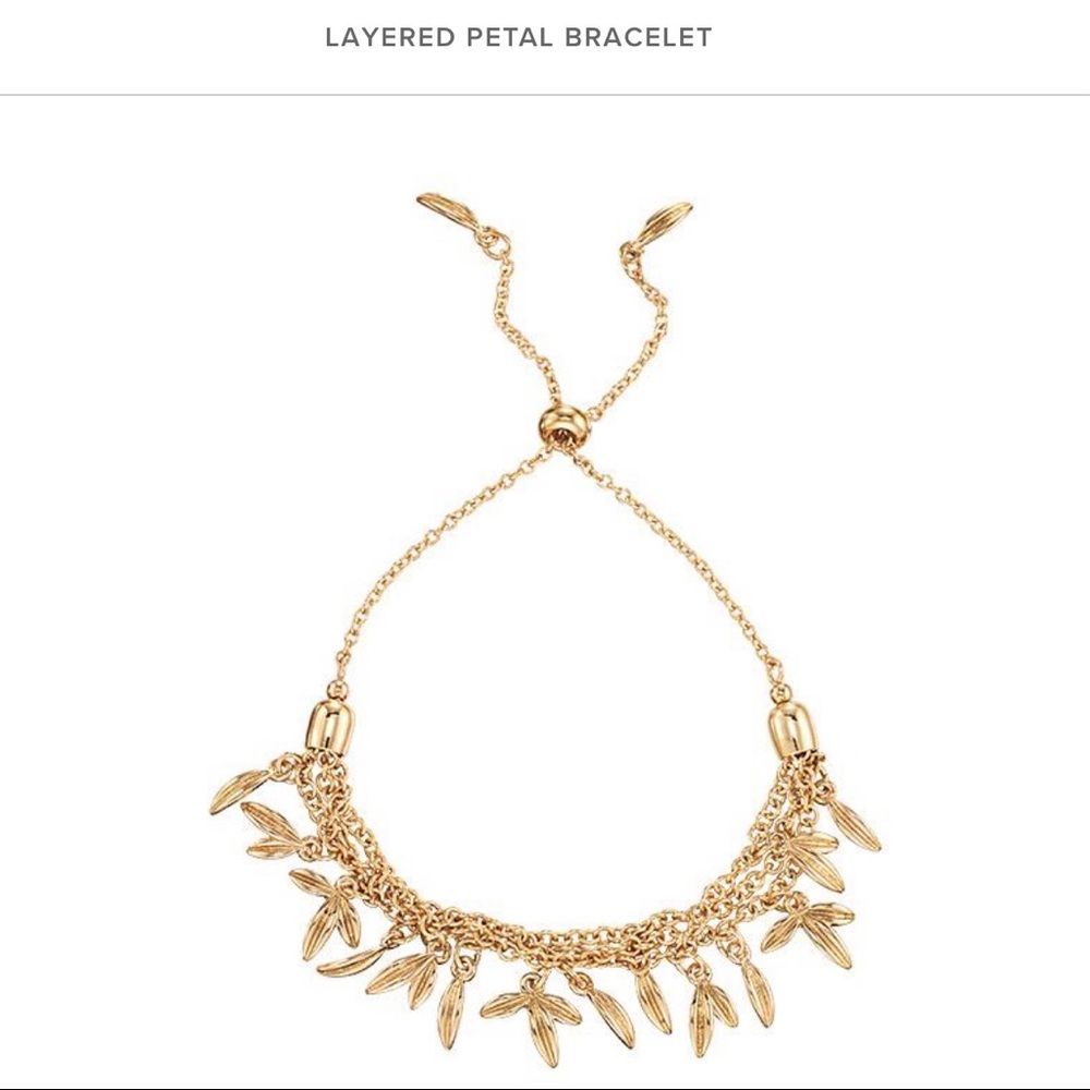 NWT, Layered Petal bracelet